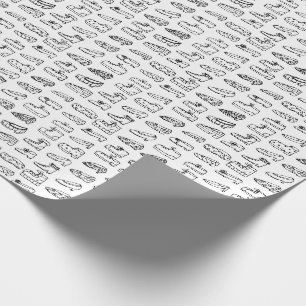 Papier Cadeau Couleur de chaussure amusante pour votre propre Mo