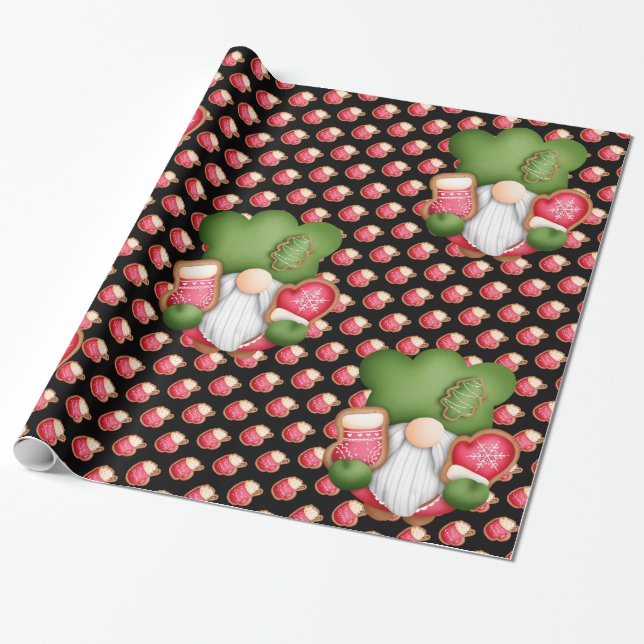 Papier Cadeau Couleur de la Personnaliser Gnome douce (Déroulé)