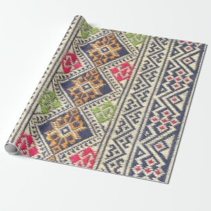 Papier Cadeau Couleur de la surface de tapis de style thaïlandai