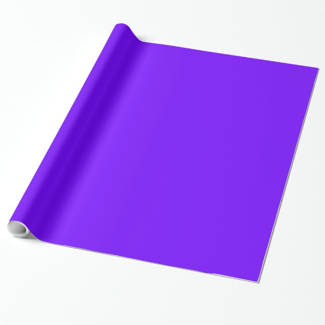 Papier Cadeau Couleur Indigo électrique (Déroulé)