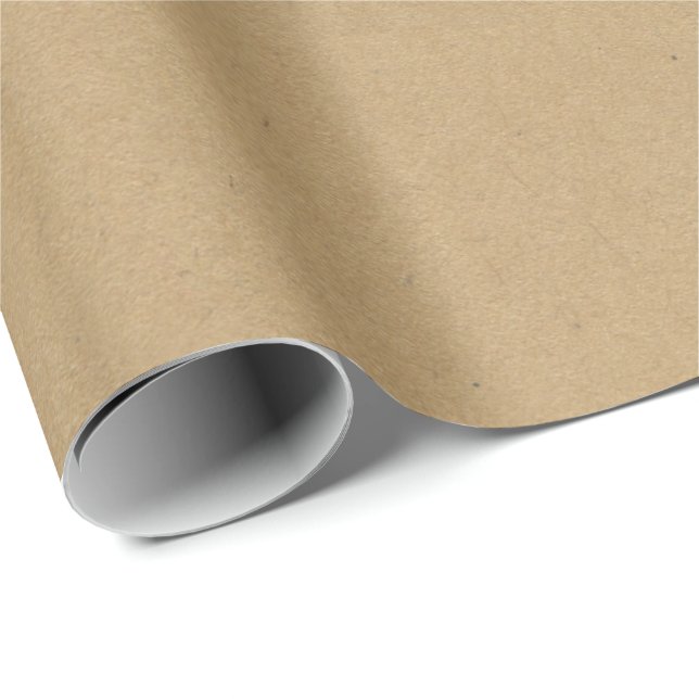 Papier Cadeau Couleur Kraft (Coin rond)