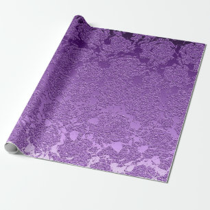 Papier Cadeau Couleur mauve Florale Imprimer Motif Succulent