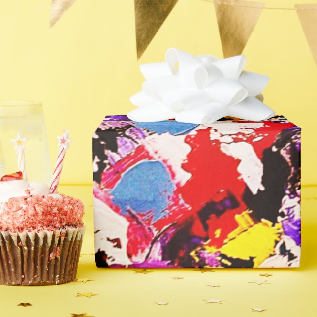 Papier Cadeau Couleur palette Abstraite (Fête d'anniversaire)
