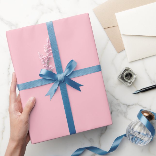 Papier Cadeau Couleur rose pâle Bubblegum (Cadeaux)