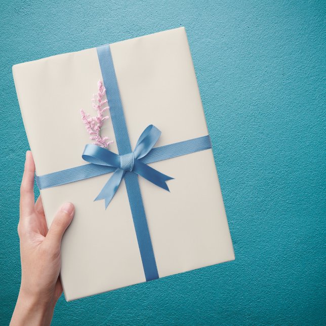 Papier Cadeau Couleur solide au chocolat blanc (Créateur téléchargé)
