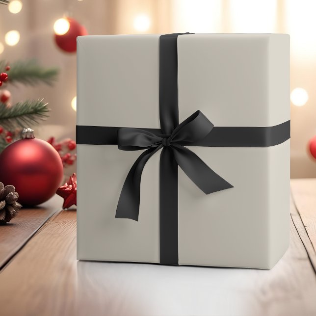 Papier Cadeau Couleur solide blanche | Classique | Élégant (Créateur téléchargé)