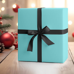 Papier Cadeau Couleur solide bleu néon électrique   Classique   