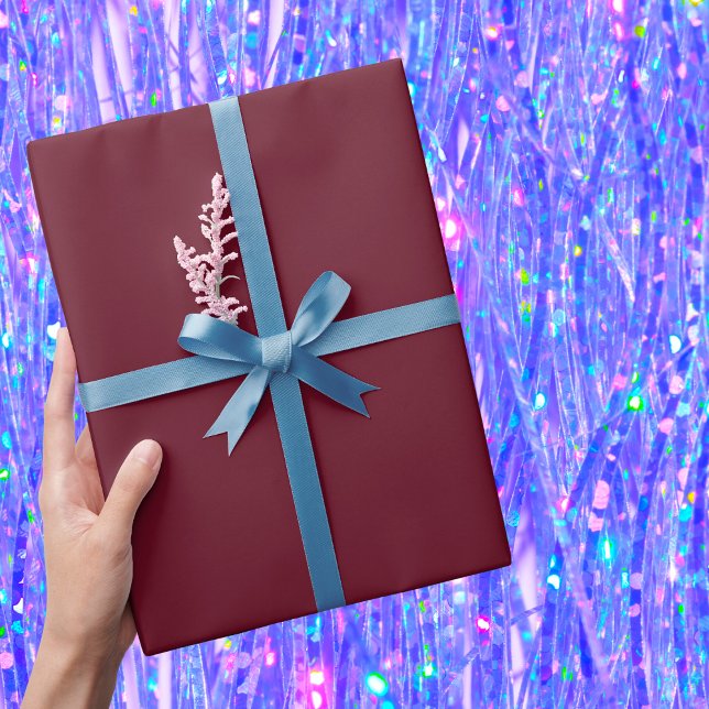 Papier Cadeau Couleur solide de la grenade (Créateur téléchargé)