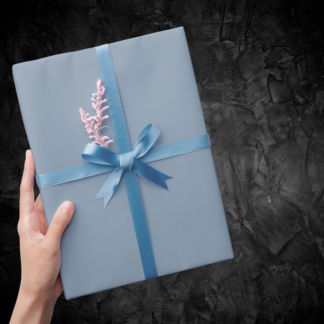 Papier Cadeau Couleur uni bleu foncé (Créateur téléchargé)