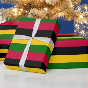 Papier Cadeau Couleurs africaines - Grandes Motifs