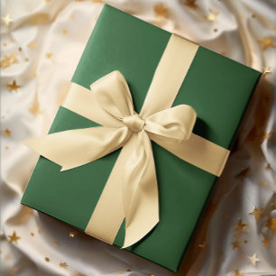 Papier Cadeau Couleurs classiques - Vert foncé - Rouleau solide