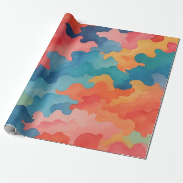 Papier Cadeau couleurs de camouflage (Déroulé)