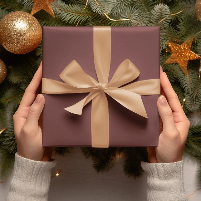 Papier Cadeau Couleurs de tendance - Couleur Brown en acajou - R (Créateur téléchargé)