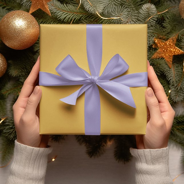 Papier Cadeau Couleurs tendance - Couleur jaune or - Rouleau sol (Créateur téléchargé)