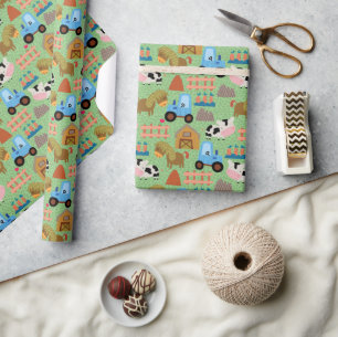 Papier Cadeau Country Farm Life