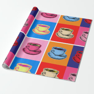 Papier Cadeau Coupe de café colorée Mugs