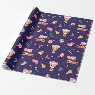 Papier Cadeau Coupe de Noël