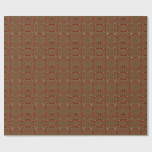 Papier Cadeau Coupes de fleurs en forme de cœur