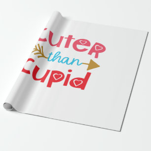 Papier Cadeau Couple Cadeau Plus doux que Cupid