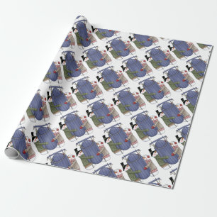 Papier Cadeau Couple de neige