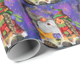 Papier Cadeau Couple Sweet Gnomes chantant joyeusement la chanso