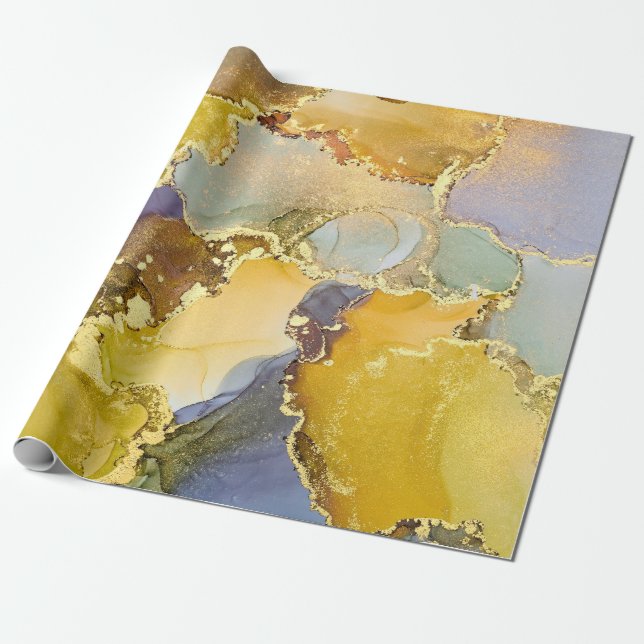 Papier Cadeau Courants de teintes translucides, sertissant swi m (Déroulé)