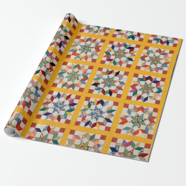 Papier Cadeau Courbe de roue du menuisier (Déroulé)