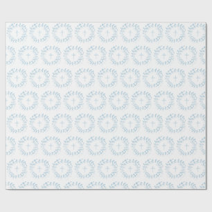 Papier Cadeau Courbe et croix bleues communales
