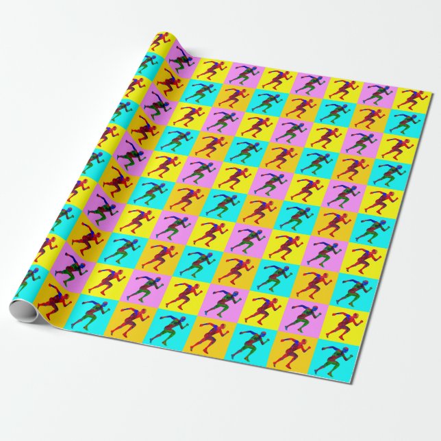 Papier Cadeau Coureurs (Déroulé)