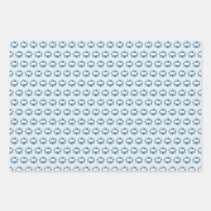 Papier Cadeau Couronne Petit Prince Bleu Royal
