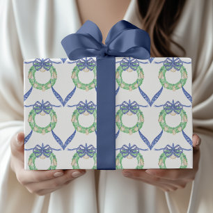 Papier Cadeau Couronnes de huîtres côtières à l'aquarelle