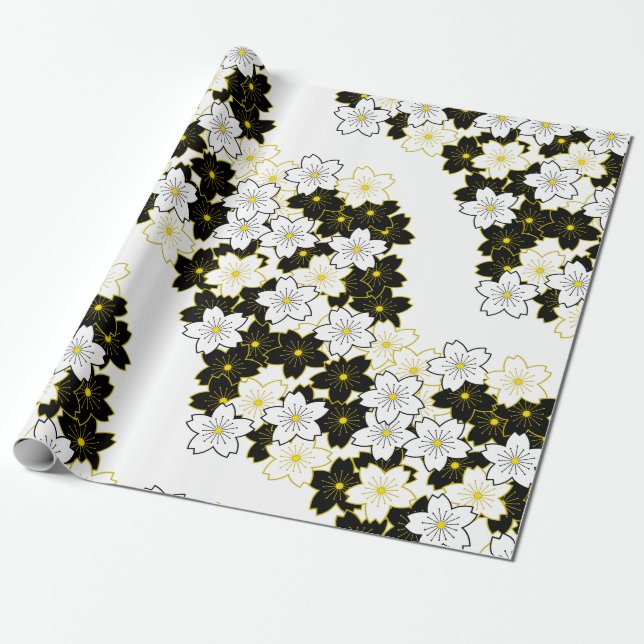 Papier Cadeau coussin de motif de kimono du Japon (Déroulé)