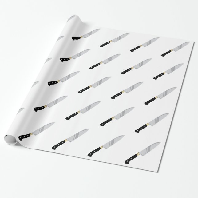 Papier Cadeau Couteau de chef (Déroulé)