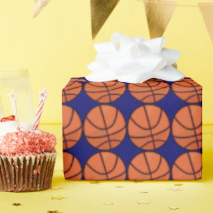 Papier Cadeau Coutume de motif de basket-ball