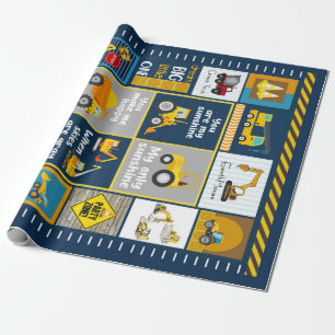Papier Cadeau Couverture de construction, cadeaux de constructio