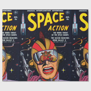 Papier Cadeau Couverture de livre de bande dessinée de science-f