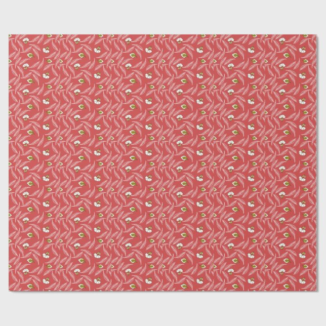 Papier Cadeau Couverture jetée feuille de corail (Plat)