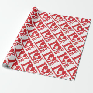 Papier Cadeau Cowboy Love, I love Cowboys