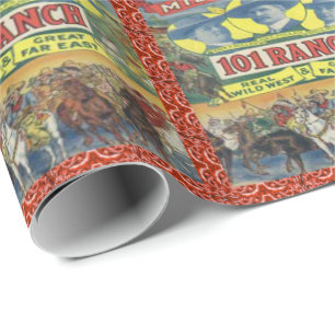 Papier Cadeau Cowboy occidental de rodéo de 101 ranchs