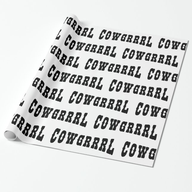 PAPIER CADEAU COWGRRRL (Déroulé)