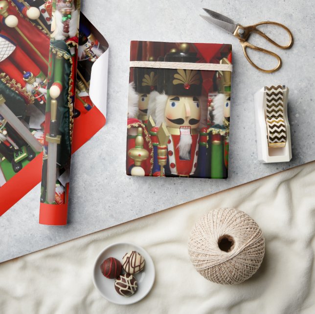 Papier Cadeau Crackers Sages Casse-Noisettes Soldats Noël (Artisanat)