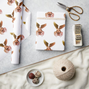 Papier Cadeau Crâne à aigle