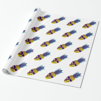 Papier Cadeau Crâne d'ananas