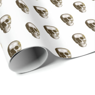 Papier Cadeau Crâne gothique