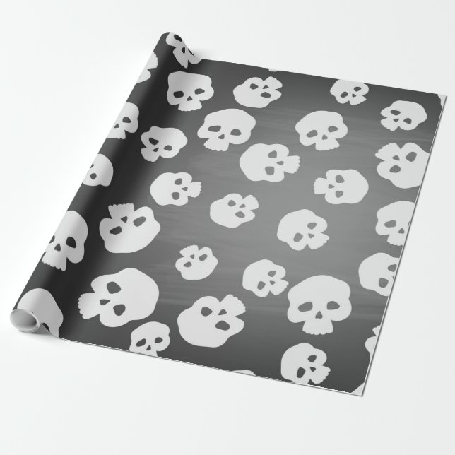 Papier Cadeau Crânes (Déroulé)