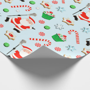 Papier Cadeau Créatif Lacrosse Noël