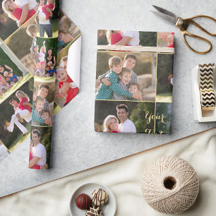 Papier Cadeau Créer 6 Collage photo Anniversaire Mariage de Noël