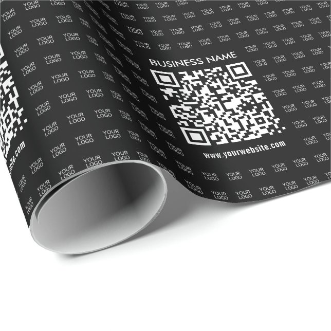 Papier Cadeau Créer instantanément du code QR scannable et du Mo (Coin rond)