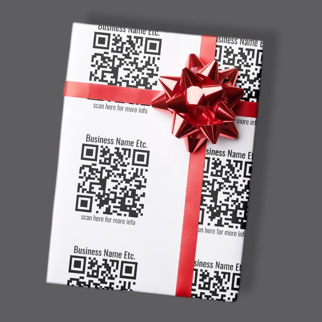 Papier Cadeau Créer instantanément un code QR et un nom avec un  (Créateur téléchargé)