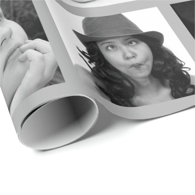 Papier Cadeau Créer-Votre-Propre enveloppe de cadeau du collage (Coin rond)